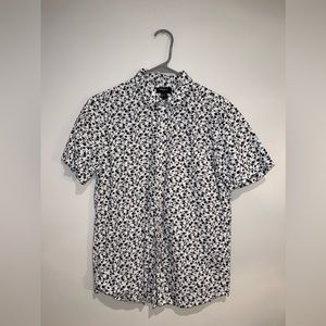 Floral Forever 21 Short Sleeve Button Down - Small